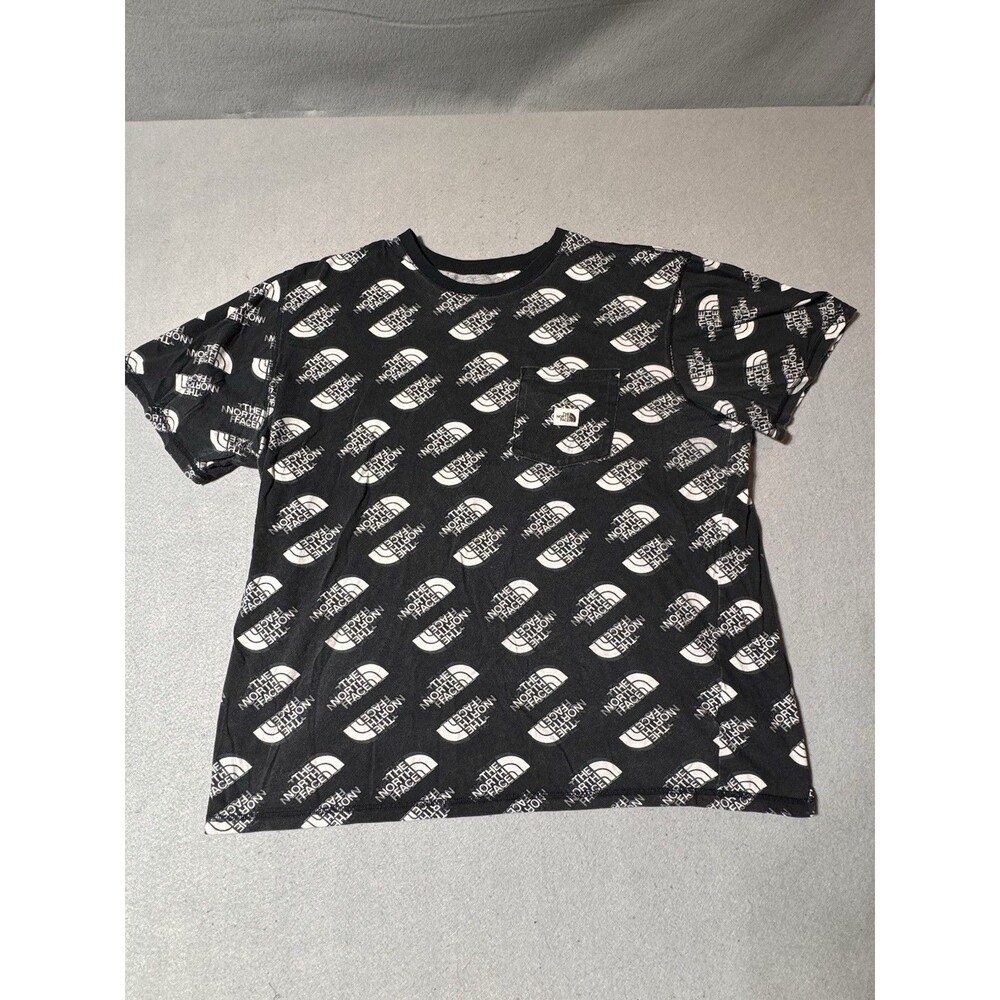 The North Face All Over Print Short Sleeve Pocket Tee Shirt Mens XL